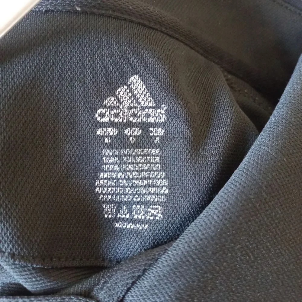 Vintage Adidas Miami Heat 2006 NBA Champions Polo Shirt Mens Medium M Black EUC